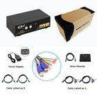 Ckl 922hua 2 Port Hdmi Kvm Switch Dual Monitor 4k 30hz Usb Audio