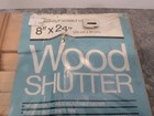 Vintage 1989 Abitibi Wood Shutter Panel 8  X 24 - Brand New