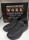 Skechers Women s Black Memory Foam Slip Resistant Relaxed Fit Work Shoe  7 5   9