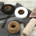 2 Rolls Double-sided Iron-on Hem Tape Fabric Interlining Adhesive