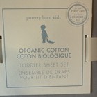 Pottery Barn Kids Super Soft Organic Gray Sheet Set Toddler Bedding New