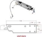 7 500 Lb A-60 Tandem Hydraulic Disc Brake Actuator Inner Slide Trailer Coupling