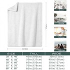 Cute Cat And Paw Flannel Blanket Soft Cozy Throws Napping Travel Use