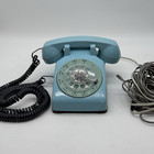 Vintage Western Electric 500 Rotary Telephone Turquoise Blue Untested Prop Decor