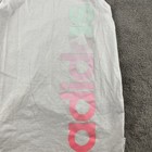 Adidas Muscle Tank Top Shirt Girls Small 7 8 White Logo Pink