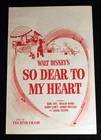 So Dear To My Heart 1949 Promo Brochure Bobby Driscoll Luana Patten Walt Disney