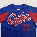 Vintage Majestic Chicago Cubs Mark Grace Jersey Mens Medium Blue Mlb Baseball