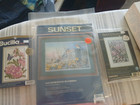 Lot Of  3 Crewel Embroidery Kits-bucilla dimensions  Bluebird  Flowers