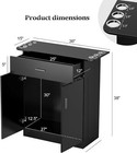 Beauty Salon Spa Equipment Hair Styling Barber Station Storage Cabinet W drawers
