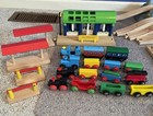 Vintage 1995 Wooden Brio Train Set 154 Pieces Total  139 Track 15 Cars Ex