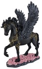 10 1 2  Divine Pegasus Horse Greek Mythology Statue Sculpture Black   Gold Finis
