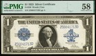 1923  1 Silver Certificate Pmg 58 - Key-note - Fr 239