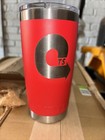 New Yeti Rambler 20oz Tumbler Magslider Lid   Brick Red Color With Logo