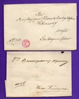 Russia Latvia Lot Of 3  Envelope With Wax Seal 1862-64s Riga lemzal   Venden 920