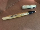 Vintage Waterman Pearl Fountain Pen And Mechanical Pencil With Case
