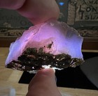 Holley Blue Agate 40 04g  Rare Aa  Facet Quality Pink purple 1970   s Material 