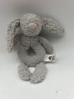 Lot Of 2 Jellycat Bashful Bunny Rabbit Plush Rattle Ring Grabber Baby Toy