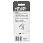 Cub Cadet 490-241-c063 Shear Pin Set Kit 2x 24 -30  Max Pro Trac Snow Throwers
