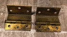Vintage Lawrence Door Hinges Brass  Plated 2 Pieces T2
