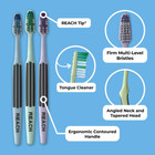Reach Advanced Design Toothbrush  Firm Bristles  6 Count Value Pack  Ergonomic