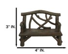 Fairy Garden Miniature Tree Twigs And Branch Love Bench Resin Sculpture 3 5 h