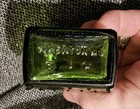Vintage Poison Rip Green Wheaton Wreath 5 25    Coffin Shape Glass Bottle W cork