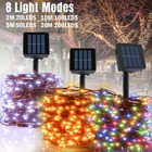5-20m Led Solar String Fairy Lights Garden Outdoor Party Wedding Xmas Decor Lamp