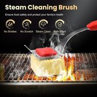 Grill Brush Bristle Free   5 Replaceable Pads  Steam For Yellow 