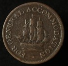 Nova Scotia 1813 Halfpenny - For General Accomodation Of Commerce - Engrailed