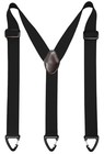 1 5 In Y Belt Loop Suspenders For Unisex Under Clothing With 3 Hooks  Black