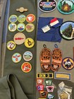 Lot Of Over 40 Bsa Boy Scout Webelow Cub Scout Merit Badges  Pins  Sash  Ribbons