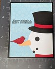 Snowman Cardinal Christmas Card Kit Made With Some Stampin Up 