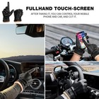 Winter Genuine Sheepskin Leather Gloves For Men  Warm Cashmere Lined Black Le   