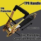 Heavy Duty Car Tie Down Straps Kit  10 000lbs Break Strength For Utv Transport