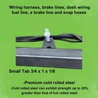 25 Weldable Cable Tie Tabs     Small Metal Mounting Tabs For Zip Tie Securing 
