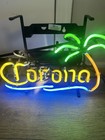 Corona Beer Neon Sign W  Palm Tree