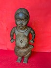 Large Antique Benin edo Bronze Sculpture Of A Court Dwarf  olotu Omu  - Lost Wax