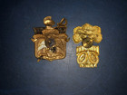 2 Vintage Staunton   The Citadel Military Academy Cap  Badges