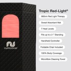 Nurecover    Tropic Home Sauna With Red Light Therapy   7 Heat Levels