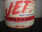 Jet Orange Cherry Smash Soda Fountain Syrup Jug Paper Label Arlington Virginia