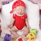 Ivita 17  Sleeping Baby Lovely Girl Lifelike Silicone Reborn Doll Xmas Gifts
