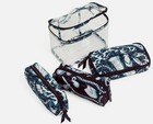 Nwt Vera Bradley 4 Pc Cosmetic Organizer Set - Shore Enough - Coastal Beach Vaca
