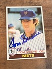 Vtg Tom Grieve 1979 Topps Autographed Signed Auto Baseball Card Mets