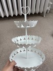Target Spritz White Heart 3-tier Food Safe Tray Valentine s Day Decor