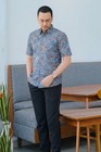 Authentic Indonesian Batik Premium Men Shirt - Solo Heritage Modern Slim Fit
