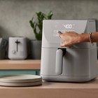 Cruxgg 6qt Air Fryer  Gray 1500w Electric Parts 6-quart Capacity