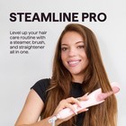 Steam Hair Straightener Brush Professional Flat Iron Styling Tool