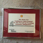 Shell Oil Pipeline Framed Sign Quality Statement 14 1 4  Vintage