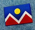 Denver City Flag Patch Emblem Embroidered Iron-on Colorado Mile High City
