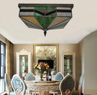 16  Vintage Tiffany Ceiling Lights Handmade Stained Glass Ceiling Light Fixtures